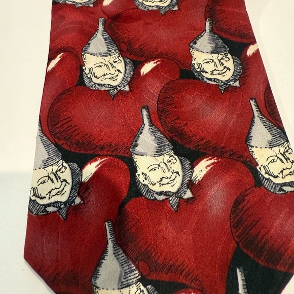 Vintage Wizard of Oz Tin Man red tie - Picture 3 of 5